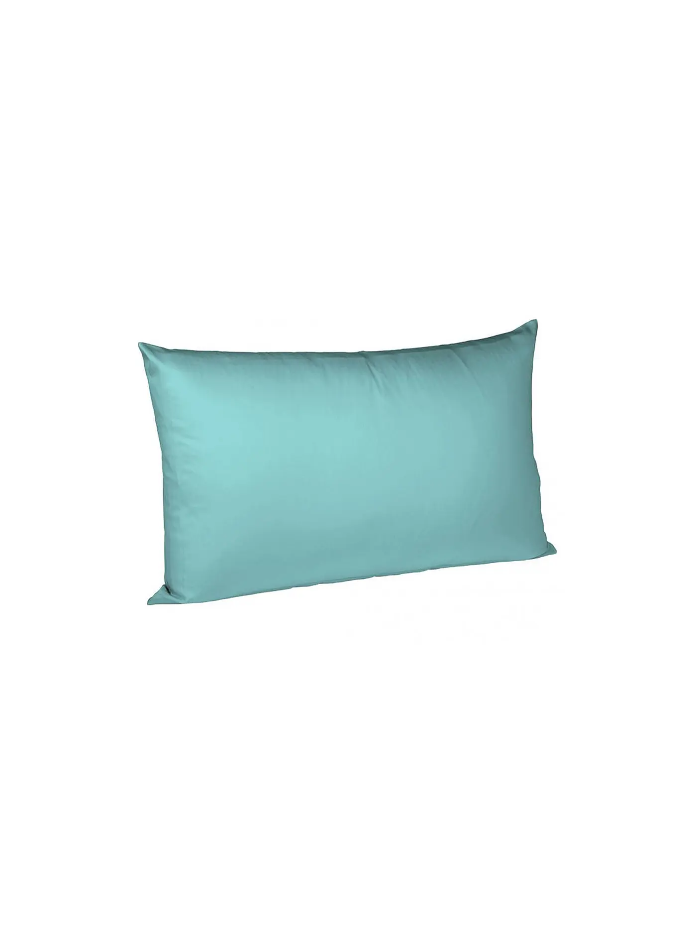 FLEURESSE | Satin-Kissenbezug "Royal Uni" 2-er 40x60cm (Silber) | türkis